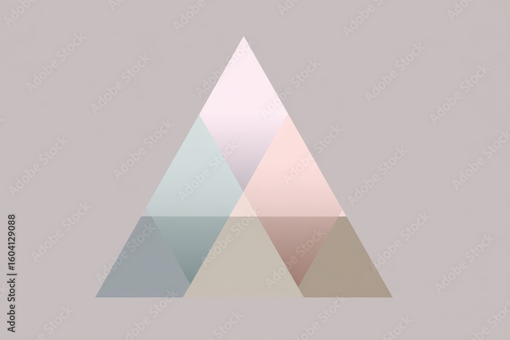 Aufkleber geometric triangle layers abstract gradient overlap. simple background for web