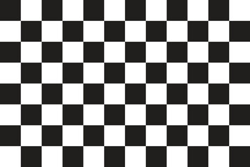 Checkered flag. Finish flag for racing events. Vector illustration.
