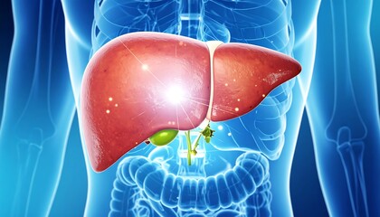 Visualizing Human Liver Anatomy with Gallbladder Illustration