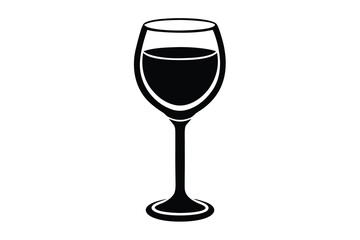 wine glass vector icon