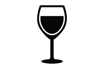 wine glass vector icon