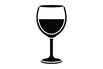 wine glass vector icon