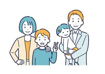 家族のイラスト