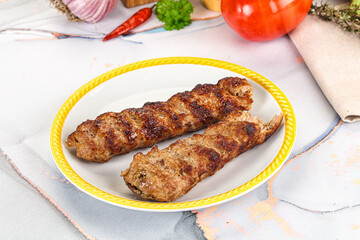Beef kebab minced meat shashlik