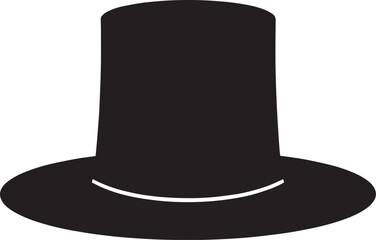 Traditional Irish Leprechaun Hat in Black Silhouette | St. Patrick’s Day Clipart Illustration Vector Format