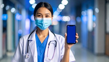 Generated image The nurse with smartphone