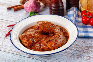 Indian chicken thights tikka massala