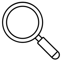Flat Magnifying Glass Vector