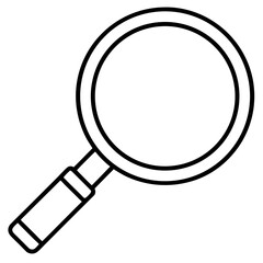 Flat Magnifying Glass Vector
