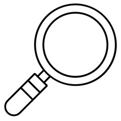 Flat Magnifying Glass Vector