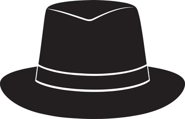 Traditional Irish Leprechaun Hat in Black Silhouette | St. Patrick’s Day Clipart Illustration Vector Format