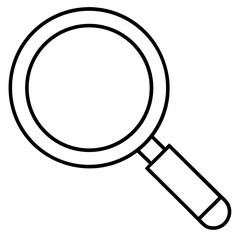 Flat Magnifying Glass Vector