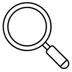 Flat Magnifying Glass Vector