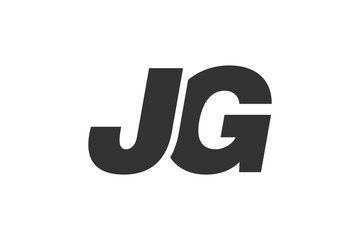 JG Techno Editable Font Logo For Corporate Branding. Bold, Futuristic Design With Unique Typographic Ideas. Minimal Custom Type And Dynamic Letter
