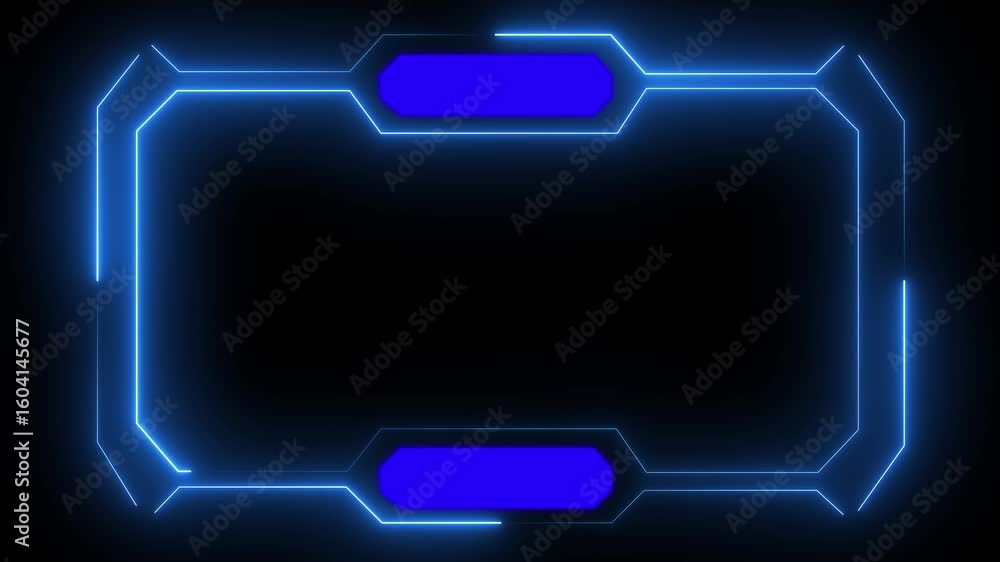 Poster futuristic hud interface screen design. sci-fi virtual reality technology view display. abstract dig