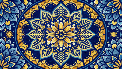 ornamental round lace pattern