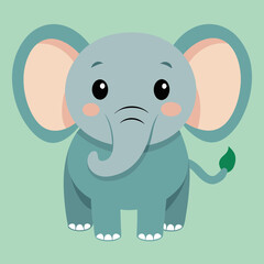 Naklejka premium Cute elephant 
