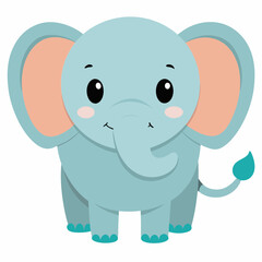 Naklejka premium Cute elephant 