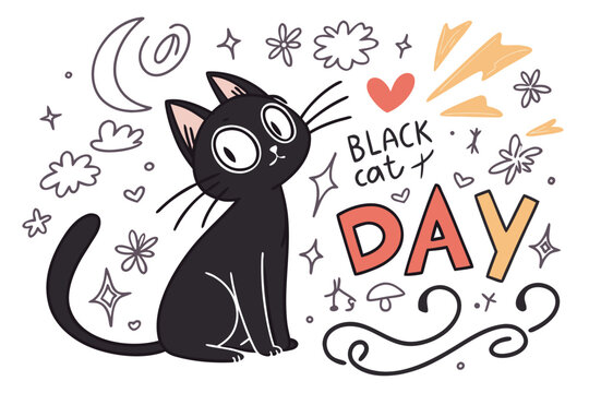 BLACK CAT APPRECIATION DAY vector illustration - Powered by Adobe
