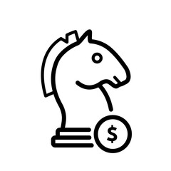  Financial strategy, investment planning - vector icon