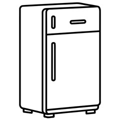 Minimal Fridge Line Icon