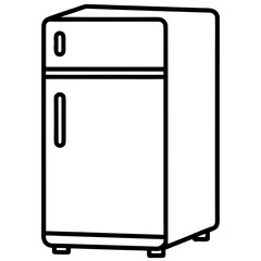 Minimal Fridge Line Icon