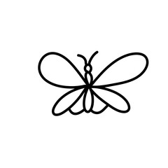 Butterfly line icon 