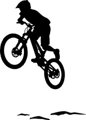 Obraz premium mountain biking, cycling, bike rider, outdoor vector bundle
