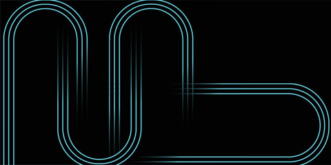 Abstract linear maze background. Black and white. Vector illustration, flat design