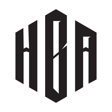 HBA letter design. HBA letter technology logo design. HBA Monogram logo design for entrepreneur and business	
