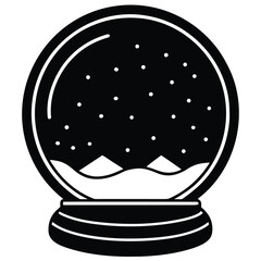 snow globe vector icon