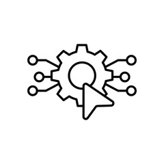 Digital Transformation Icon vector stock illustration