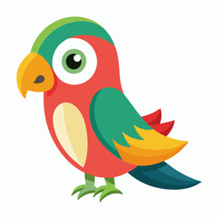 Fototapeta premium Cute parrot isolate 