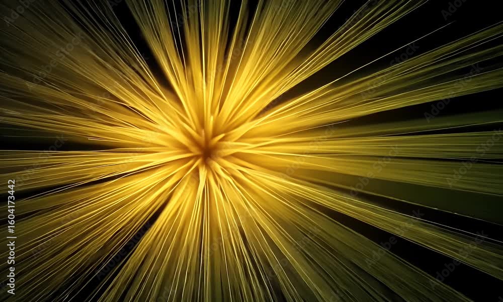 Poster golden particle burst abstract background