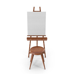 Artists Easel Wooden Studio Setup Canvas Painting Equipment Art Supplies png