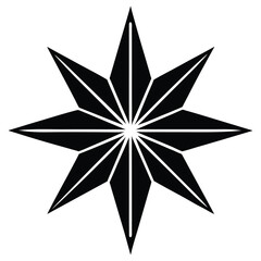 Obraz premium christmas star vector icon