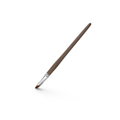 Painting Brush Wooden Handle Fine Tip Art Supplies png
