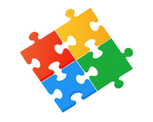 Obraz premium colorful puzzle pieces