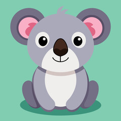 Fototapeta premium Cute koala isolate 