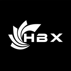 HBX letter design. HBX letter technology logo design . HBX Monogram logo design for entrepreneur and business	
