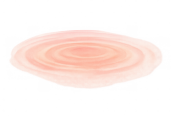 Soft pink circular waves expanding outwards, creating a soothing and mesmerizing pattern on a transparent background