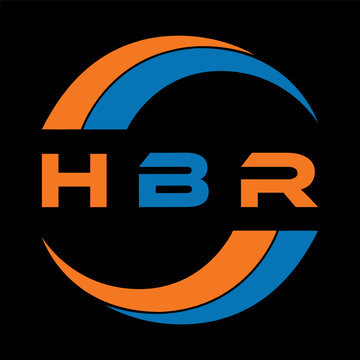 HBR letter design. HBR letter technology logo design . HBR Monogram logo design for entrepreneur and business	
