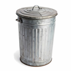 Metal Trash Can: A Detailed Close-Up