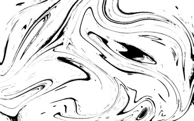 Monochrome Abstract Marble Fluid Painting Texture Black And White  
