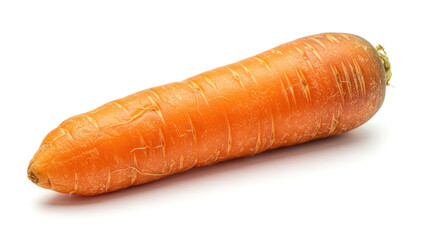 Fresh Organic Carrot on White 7.