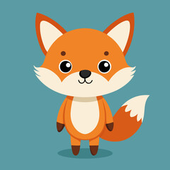 Obraz premium Cute fox isolated 