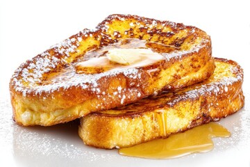 Fototapeta premium French toast isolated on white background