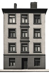 Fototapeta premium Vintage building architecture photography windows.