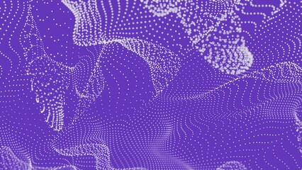a world map with dots and lines