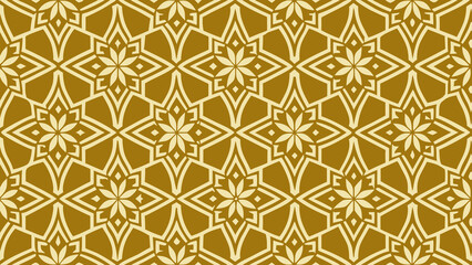 Seamless vector pattern in Arabian style. Geometric ornament golden colors isolated for wallpapers and backgrounds, fabric.gold, aesthetic, artistic, contemporary, cover, curtain, curve, damask, 